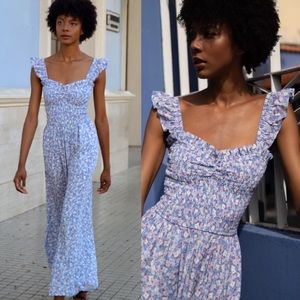 Yumi Kim Leanne Floral Smocked Jumpsuit